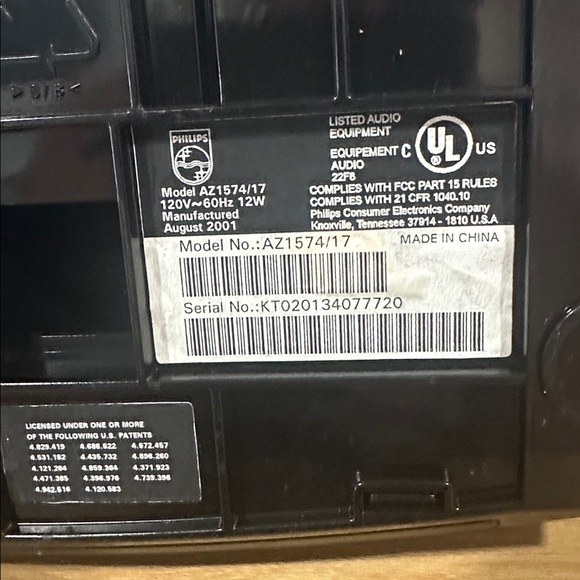 Vintage Philips AZ1574/17  CD Player/ Cassette Radio Portable Boombox Tested - Picture 3 of 17